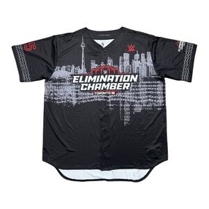 WWE Elimination Chamber 2025 Toronto Prosphere Baseball Jersey Mens 3XL
